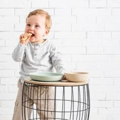 NATTOU Coffret Repas Silicone Lapidou Vert Et Beige -Made 4 baby jo056176780 2