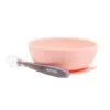 NATTOU Bol + Cuillère Silicone Rose Pale -Made 4 baby jo056179590