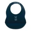 NATTOU Bavoir En Silicone Bleu Marine