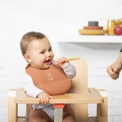 NATTOU Bavoir En Silicone Lapidou Terracotta 8 NATTOU Bavoir En Silicone Lapidou Terracotta -Made 4 baby jo057177060 2