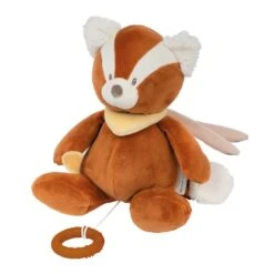 NATTOU Peluche Musicale Boris Le Panda Roux