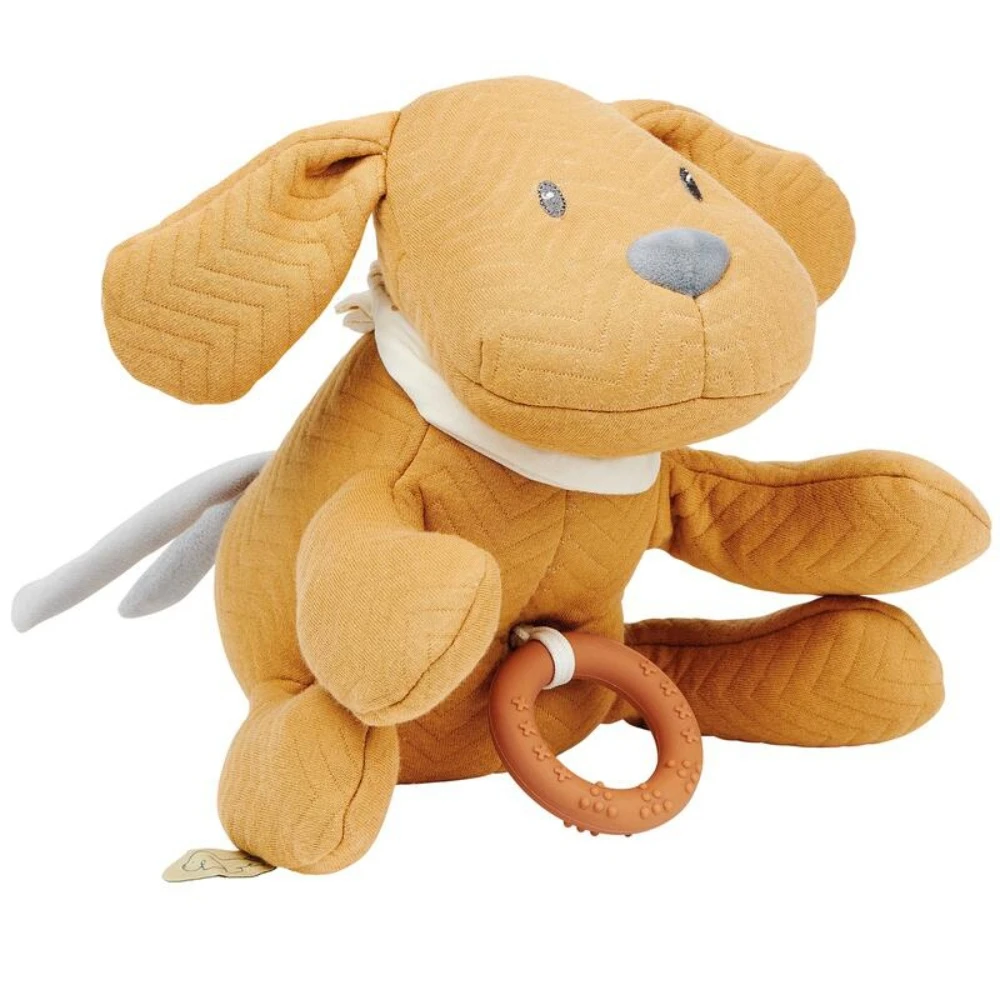 NATTOU Peluche Musicale Charlie Le Chien Jacquard Caramel 3 NATTOU Peluche Musicale Charlie Le Chien Jacquard Caramel