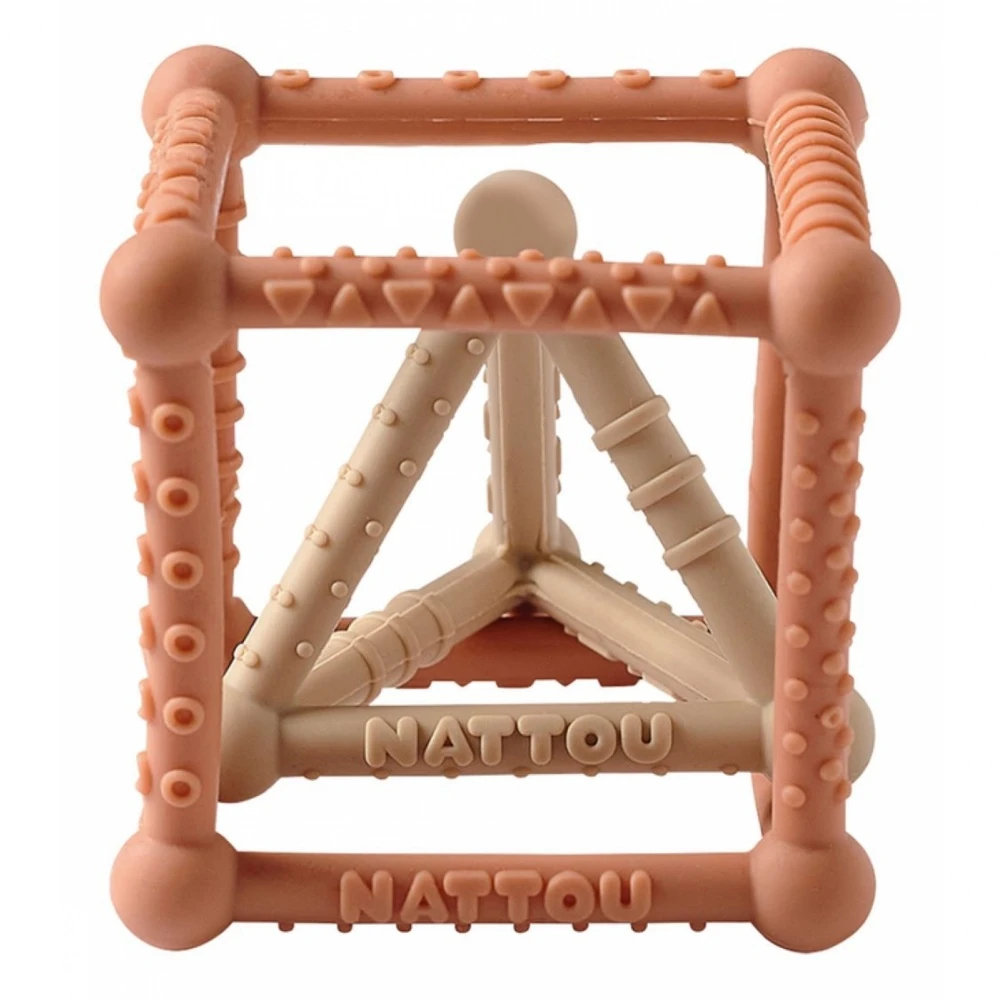 NATTOU Set Dentition Sable/terracotta Silicone 3 NATTOU Set Dentition Sable/terracotta Silicone
