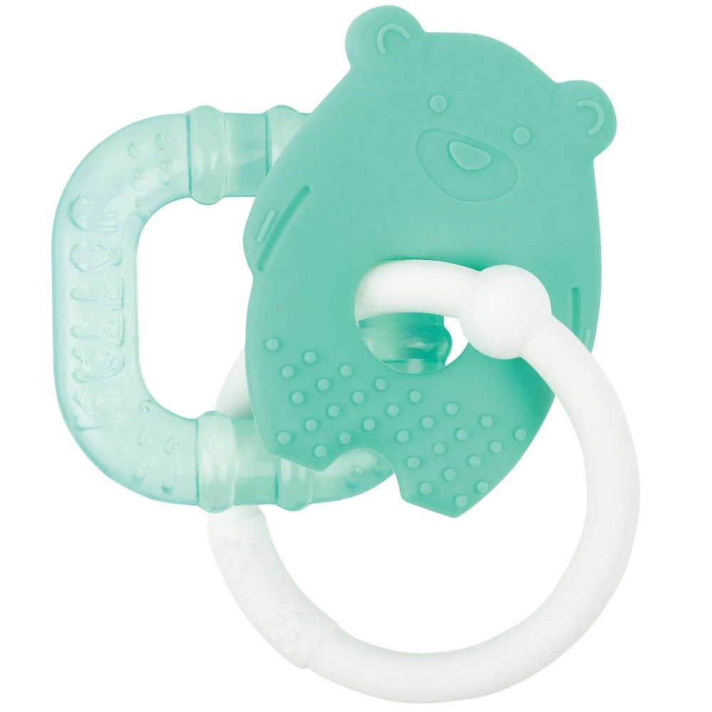 NATTOU Anneau De Dentition Réfrigérant Ours Vert 3 NATTOU Anneau De Dentition Réfrigérant Ours Vert