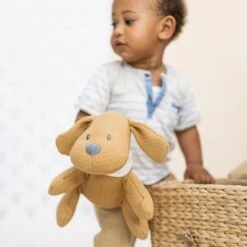 NATTOU Peluche 28 Cm Charlie Le Chien Jacquard Caramel -Made 4 baby jo083488009 4