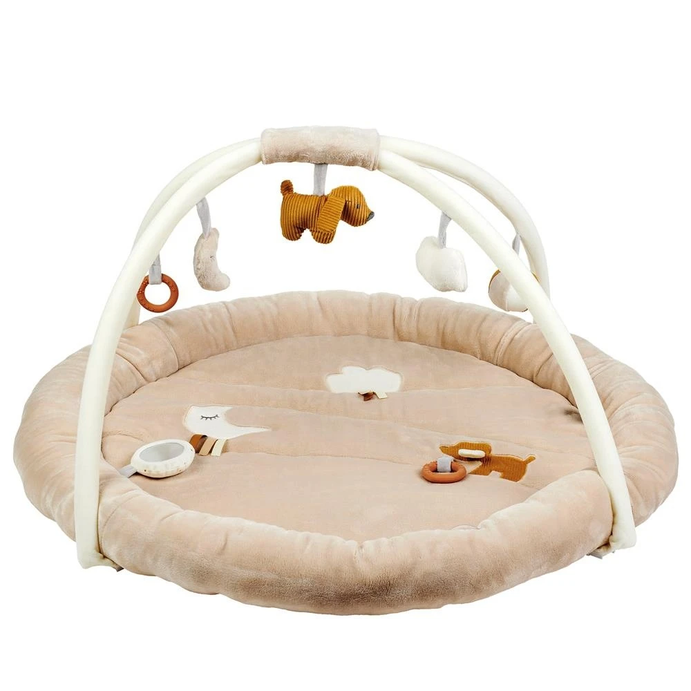 NATTOU Tapis D'éveil Pouf Avec Arches Charlie 3 NATTOU Tapis D'éveil Pouf Avec Arches Charlie